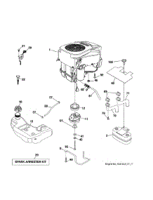 Engine parts for Poulan Front-Engine Lawn Tractor PP24KA54-96042019300 from AppliancePartsPros.com
