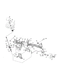 Steering parts for Poulan Front-Engine Lawn Tractor PP24VA54-96046008000 from AppliancePartsPros.com