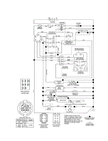 Schematic Diagram parts for Poulan Front-Engine Lawn Tractor PP24VA54-96046008000 from AppliancePartsPros.com