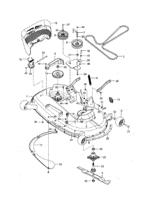 Mower Deck / Cutting Deck parts for Poulan Rear-Engine Riding Mower PP46SZ-967721801-00 from AppliancePartsPros.com