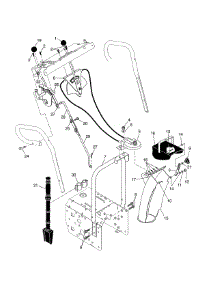 Control Panel / Discharge Chute parts for Poulan Gas Snowblower PP7527ES-96192000500 from AppliancePartsPros.com