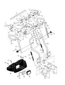 Handle parts for Poulan Gas Snowblower PP7527ES-96192000500 from AppliancePartsPros.com