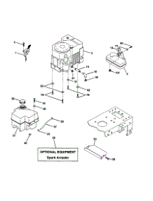 Engine parts for Poulan Front-Engine Lawn Tractor PPR16H42STA from AppliancePartsPros.com