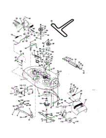 Mower Deck parts for Poulan Front-Engine Lawn Tractor PPR16H42STA from AppliancePartsPros.com