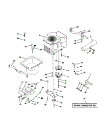 Engine parts for Frigidaire Front-Engine Lawn Tractor PPRGT20H50A from AppliancePartsPros.com