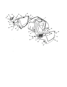 Shroud Assembly / Plenum parts for Poulan Gas Snowblower PR121ES-96182001701 from AppliancePartsPros.com