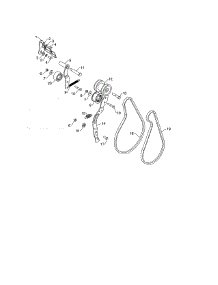 Pulleys / Arm Idler parts for Poulan Gas Snowblower PR240 (96192006701) from AppliancePartsPros.com