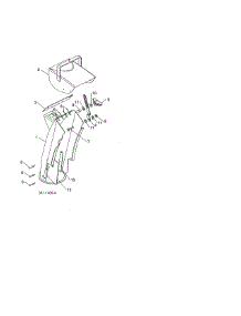 Chute / Deflector parts for Poulan Gas Snowblower PR240 (96192006702) from AppliancePartsPros.com