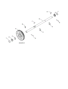 Axle Shaft parts for Poulan Gas Snowblower PR240 (96192006702) from AppliancePartsPros.com