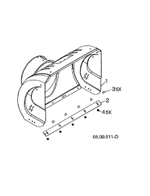 Auger Housing parts for Poulan Gas Snowblower PR270-96192009003 from AppliancePartsPros.com