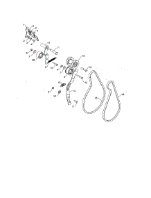 Pulleys / Belts parts for Poulan Gas Snowblower PR270A-96192009600 from AppliancePartsPros.com