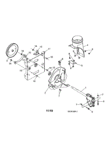 Impeller Assembly / Gearbox Auger parts for Poulan Gas Snowblower PR271-96192009102 from AppliancePartsPros.com