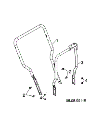 Lower Handle parts for Poulan Gas Snowblower PR271-96192009102 from AppliancePartsPros.com