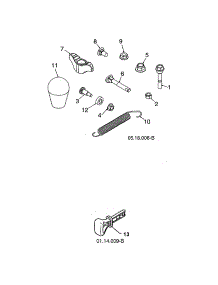 Bag Of Parts parts for Poulan Gas Snowblower PR271-96192009102 from AppliancePartsPros.com