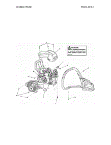 Chassis / Frame Parts parts for Poulan Gas Chainsaw PR4218-967063801 from AppliancePartsPros.com