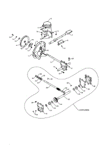 Impeller / Gearbox parts for Poulan Gas Snowblower PR624ES-96192002901 from AppliancePartsPros.com