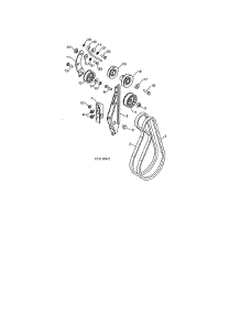 Impeller & Traction Belts parts for Poulan Gas Snowblower PR624ES-96192003700 from AppliancePartsPros.com