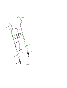 Impeller & Traction Rods parts for Poulan Gas Snowblower PR624ES-96192003701 from AppliancePartsPros.com