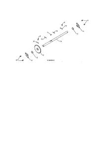 Axle parts for Poulan Gas Snowblower PR624ES-96192003703 from AppliancePartsPros.com