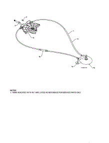 Lever / Cable Rotator parts for Poulan Gas Snowblower PR624ES-96198004300 from AppliancePartsPros.com