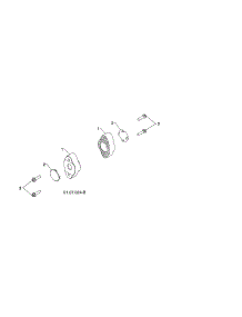 Auger Bearing parts for Poulan Gas Snowblower PR624ES-96198004301 from AppliancePartsPros.com