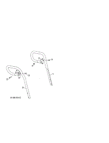 Loop Handles parts for Poulan Gas Snowblower PR624ES-96198004601 from AppliancePartsPros.com