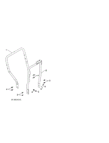 Lower Handles parts for Poulan Gas Snowblower PR624ES-96198004601 from AppliancePartsPros.com