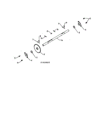 Axle parts for Poulan Gas Snowblower PR624ES-96198004601 from AppliancePartsPros.com