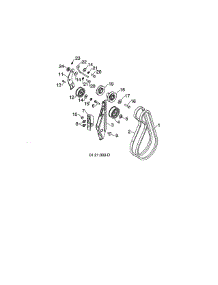 Impeller & Traction Belts parts for Poulan Gas Snowblower PR624ES-96198004601 from AppliancePartsPros.com