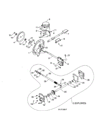 Impeller / Gearbox parts for Poulan Gas Snowblower PR624ES-96198004603 from AppliancePartsPros.com