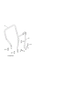 Lower Handle parts for Poulan Gas Snowblower PR624ES-96198004603 from AppliancePartsPros.com