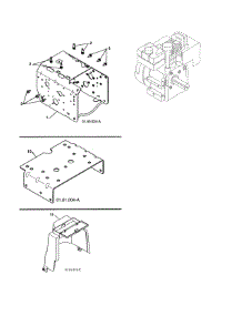 Engine / Frame / Mounting Plate parts for Poulan Gas Snowblower PR624ES-96198004604 from AppliancePartsPros.com