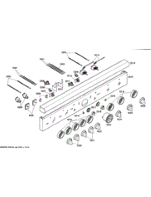Front Panel parts for Thermador Range PRD484ECG02 from AppliancePartsPros.com