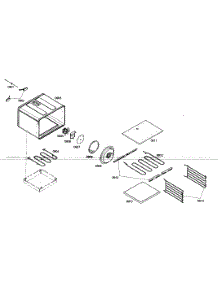 Large Oven parts for Thermador Range PRD484ECG02 from AppliancePartsPros.com
