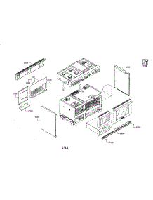 Side Panels parts for Thermador Range PRD48JDSGU/02 from AppliancePartsPros.com