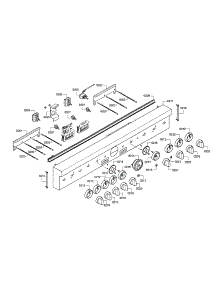 Facia Panel / Knobs parts for Thermador Range PRD48JDSGU/02 from AppliancePartsPros.com