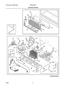 Cooling System parts for Frigidaire Side-By-Side Refrigerator PRFC2383AF1 from AppliancePartsPros.com
