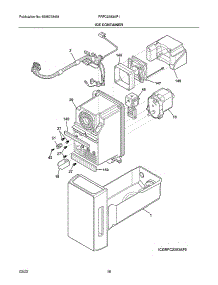 Ice Container parts for Frigidaire Side-By-Side Refrigerator PRFC2383AF1 from AppliancePartsPros.com