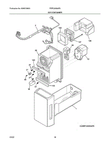 Ice Container parts for Frigidaire Bottom-Mount Refrigerator PRFC2383AF3 from AppliancePartsPros.com