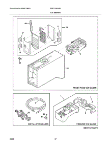Ice Maker parts for Frigidaire Bottom-Mount Refrigerator PRFC2383AF3 from AppliancePartsPros.com