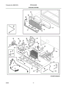 Cooling System parts for Frigidaire Bottom-Mount Refrigerator PRFG2383AF2 from AppliancePartsPros.com