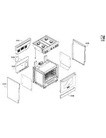 Cabinet Assy parts for Thermador Gas Range PRG304GH/01 from AppliancePartsPros.com