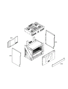 Cabinet Parts parts for Thermador Gas Range PRG364ELH01 from AppliancePartsPros.com