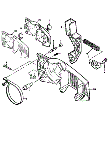 Chain Brake Assemblies parts for Mcculloch Chainsaw PRO MAC 330 600043-10 from AppliancePartsPros.com
