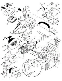 Figure 1 General Assembly parts for Mcculloch Chainsaw PRO MAC 4300 MODEL 600116-05 from AppliancePartsPros.com