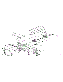 Figure 2 Chain Brake Assembly parts for Mcculloch Chainsaw PRO MAC 4300 MODEL 600116-05 from AppliancePartsPros.com