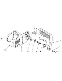 Chain Brake parts for Mcculloch Chainsaw PRO MAC 610 MODEL 13600041-29 from AppliancePartsPros.com
