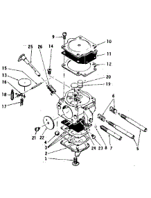 Complete Carburetor Zama C-2S parts for Mcculloch Chainsaw PRO MAC 610 MODEL 13600041-29 from AppliancePartsPros.com