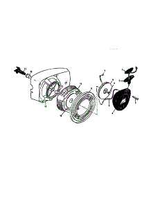 Fan Housing And Starter Assembly parts for Mcculloch Chainsaw PRO MAC 700 MODEL 600116-02 from AppliancePartsPros.com