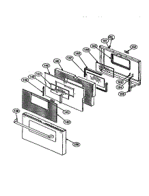 Oven Door parts for Thermador Electric Range PRSE364GD from AppliancePartsPros.com